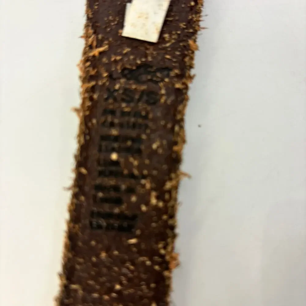 AEO Womens XS Small Belt Brown Leather 90s Fashion Glam Belt